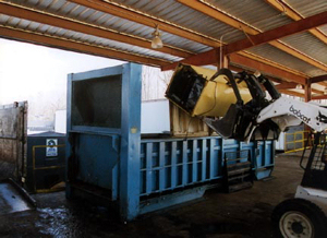 RJ-575PC pre-crusher used to crush white goods.