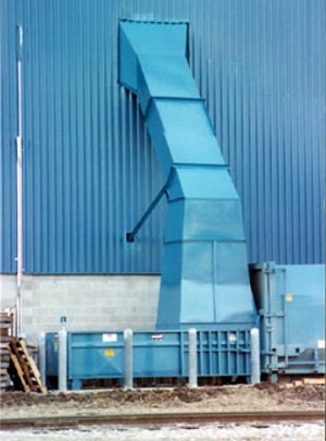 RJ-325 Compactor with Chute System at a Manufacturing Facility