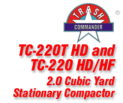 Stationary Compactor 2 Cubic Yard Trash Commander